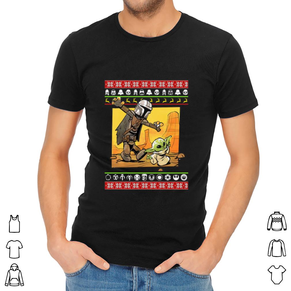 Funny Star Wars Stormtrooper And Baby Yoda Ugly Christmas shirt 1 Funny Star Wars Stormtrooper And Baby Yoda Ugly Christmas shirt 2