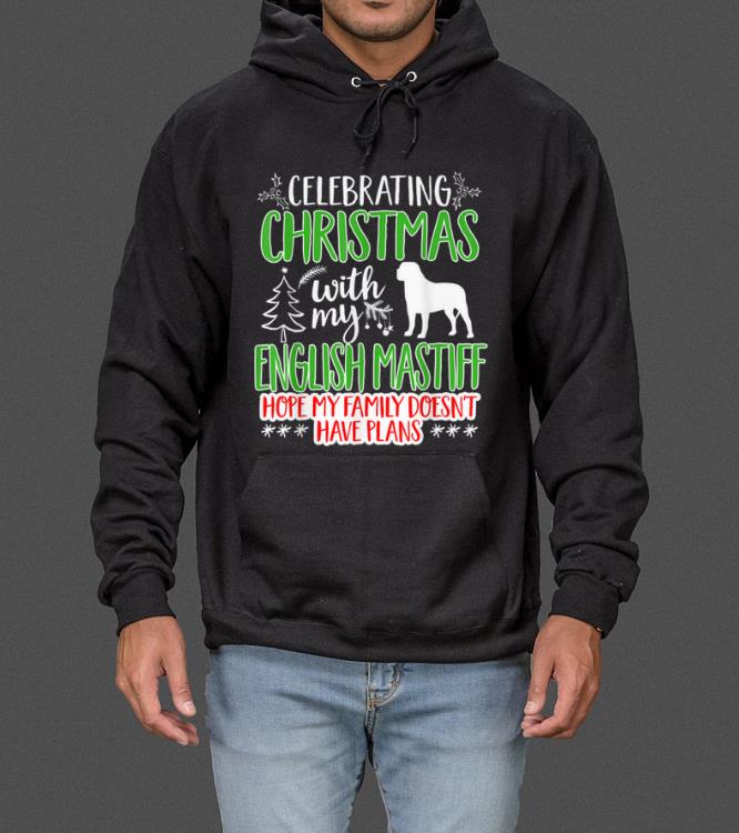 Great Celebrating Christmas With My English Mastiff Dog sweater