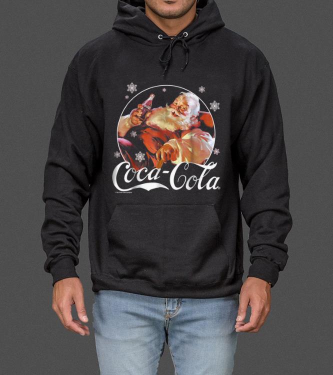 Great Coca-Cola Vintage Relaxing Santa Christmas Graphic sweater