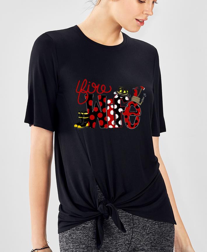 Great Firefighter Fire Wife Plaid Pajama Christmas shirt