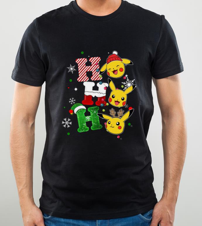 Great Ho ho ho Santa Pikachu christmas shirt