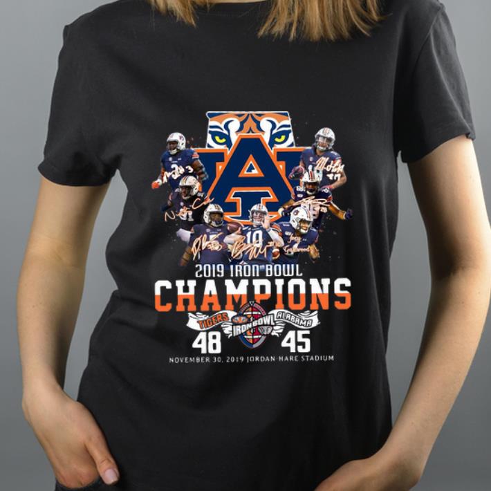Hot 2019 Iron Bowl Champions 2019 Auburn Tigers Alabama 48 45 shirt