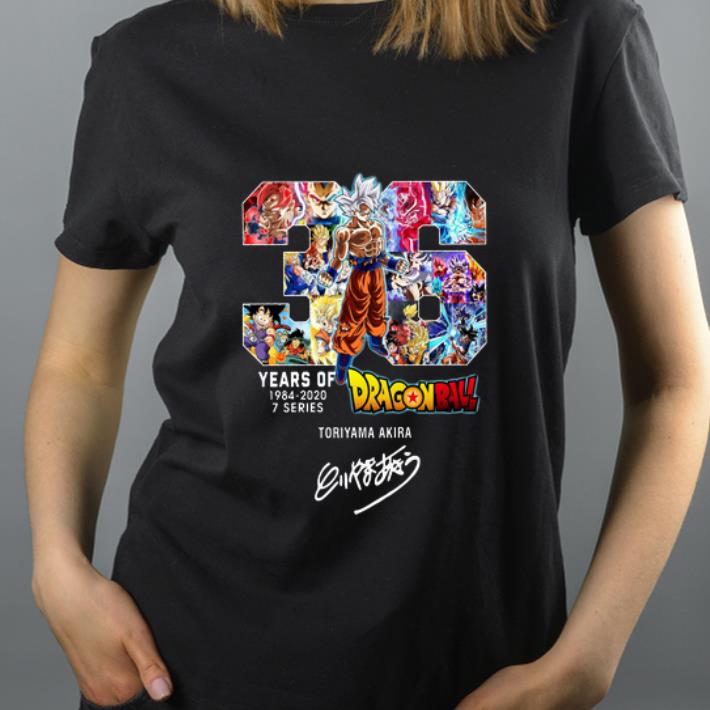 Hot 36 Years Of Dragonball 1984-2020 Toriyama Akira Signature shirt