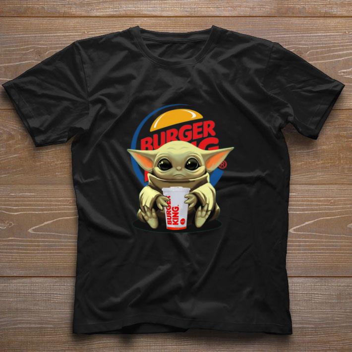 Hot Baby Yoda Hug Burger King Star Wars shirt Hot Baby Yoda Hug Burger King Star Wars shirt 1