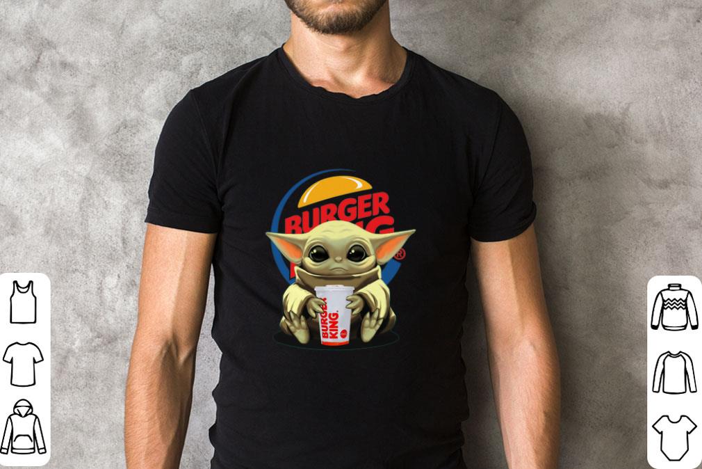 Hot Baby Yoda Hug Burger King Star Wars shirt 1 Hot Baby Yoda Hug Burger King Star Wars shirt 2