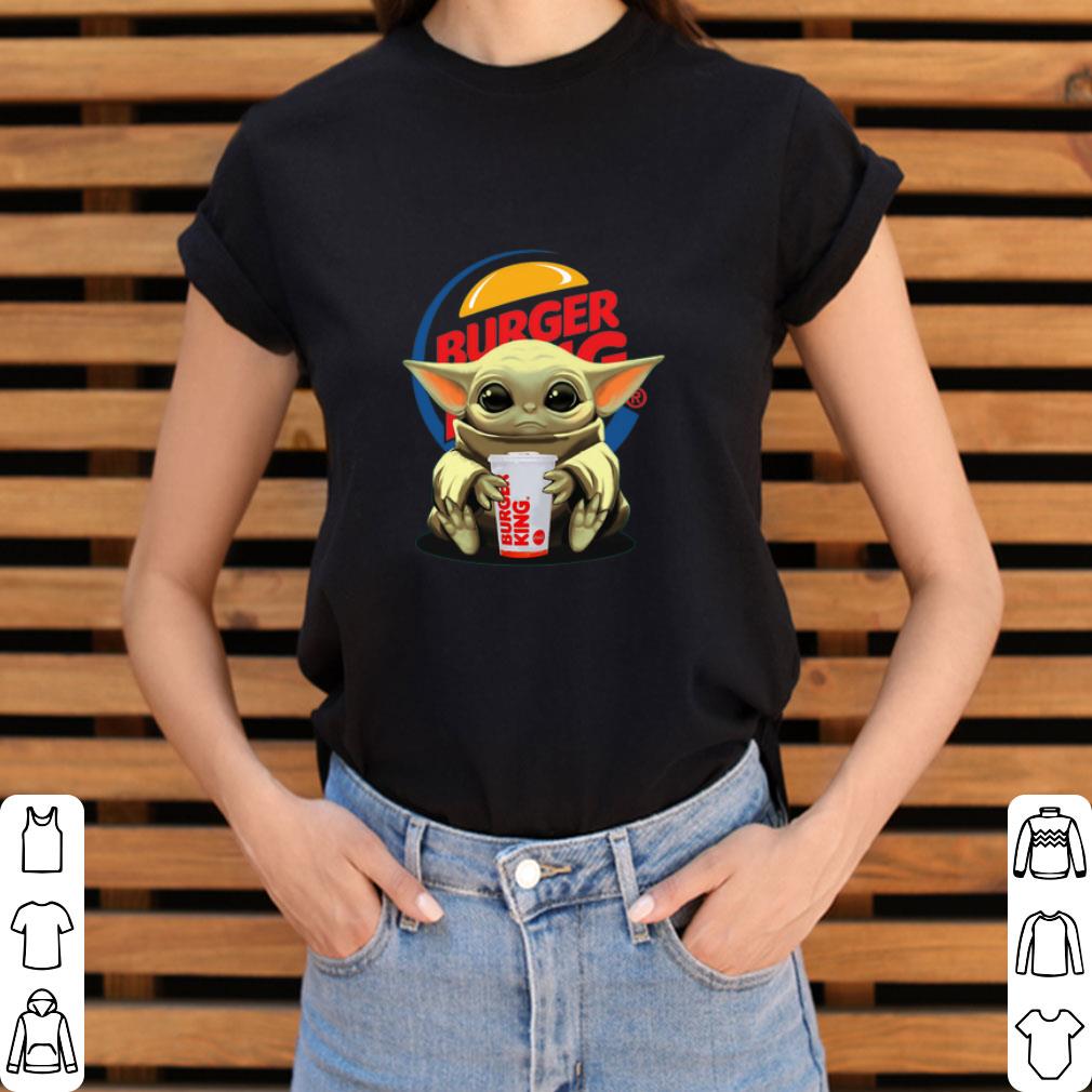 Hot Baby Yoda Hug Burger King Star Wars shirt 2 Hot Baby Yoda Hug Burger King Star Wars shirt 3