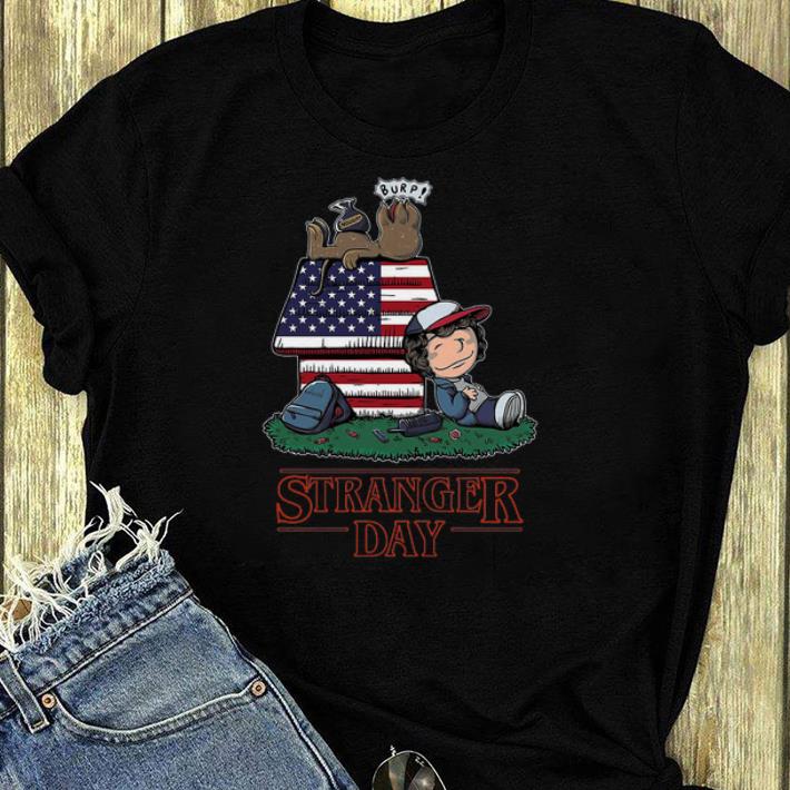 Hot Dustin And Demogorgon Stranger Day Style Snoopy shirt