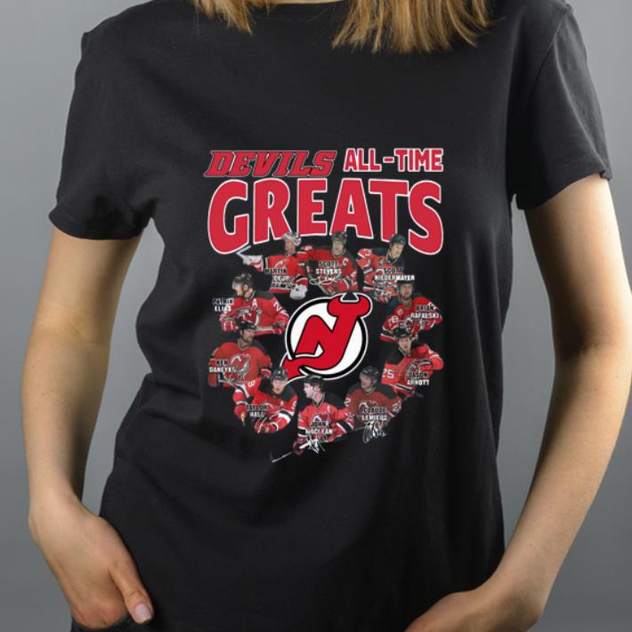Hot New Jersey Devils all time great players signatures shirt