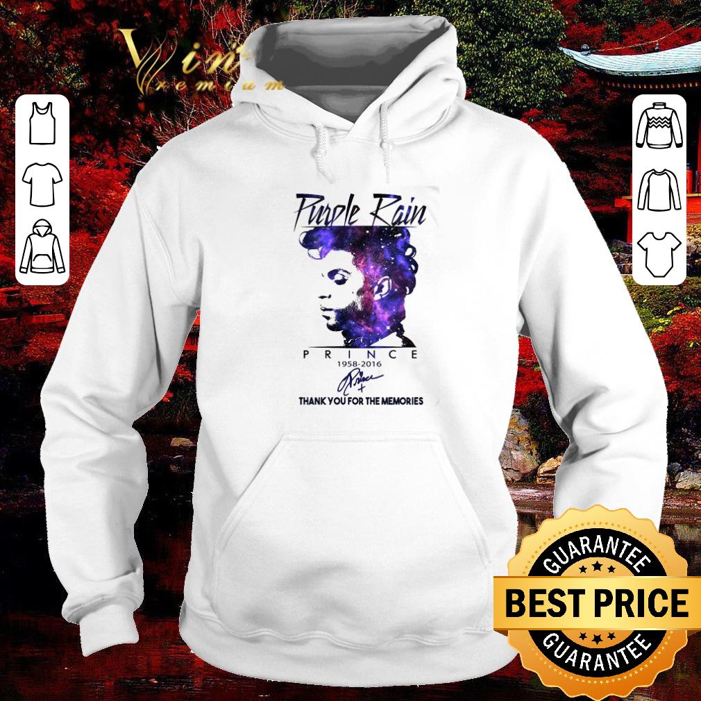 Hot Purple Rain Prince 1958 2016 signed thank you for the memories shirt