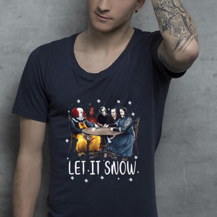 Hot Stephen King Horror Friends Let It Snow shirt