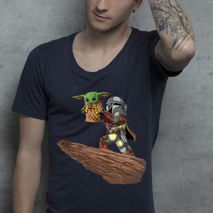 Hot The Mandalorian Boba Fett Baby Yoda The Lion King shirt