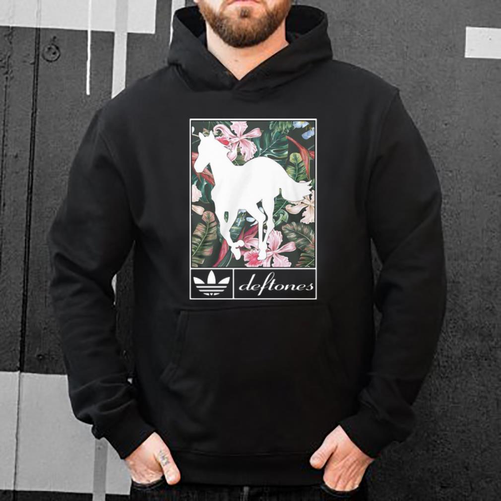 Nice Adidas Deftones Horse Floral shirt