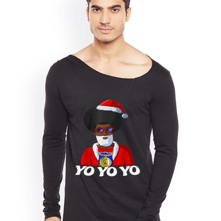 Nice Hip Hop Santa Claus Gangster Yo Yo Yo shirt