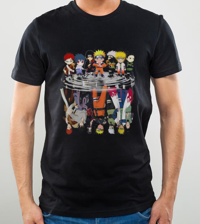 Nice Naruto chibi characters mirror reflection shirt