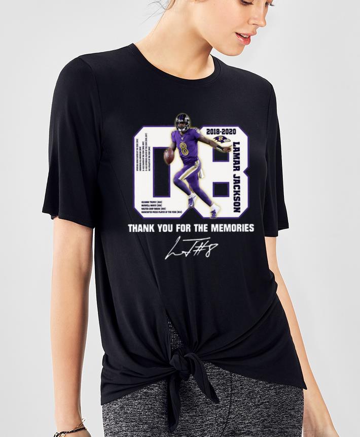 Official 08 Lamar Jackson Thank You For The Memories shirt