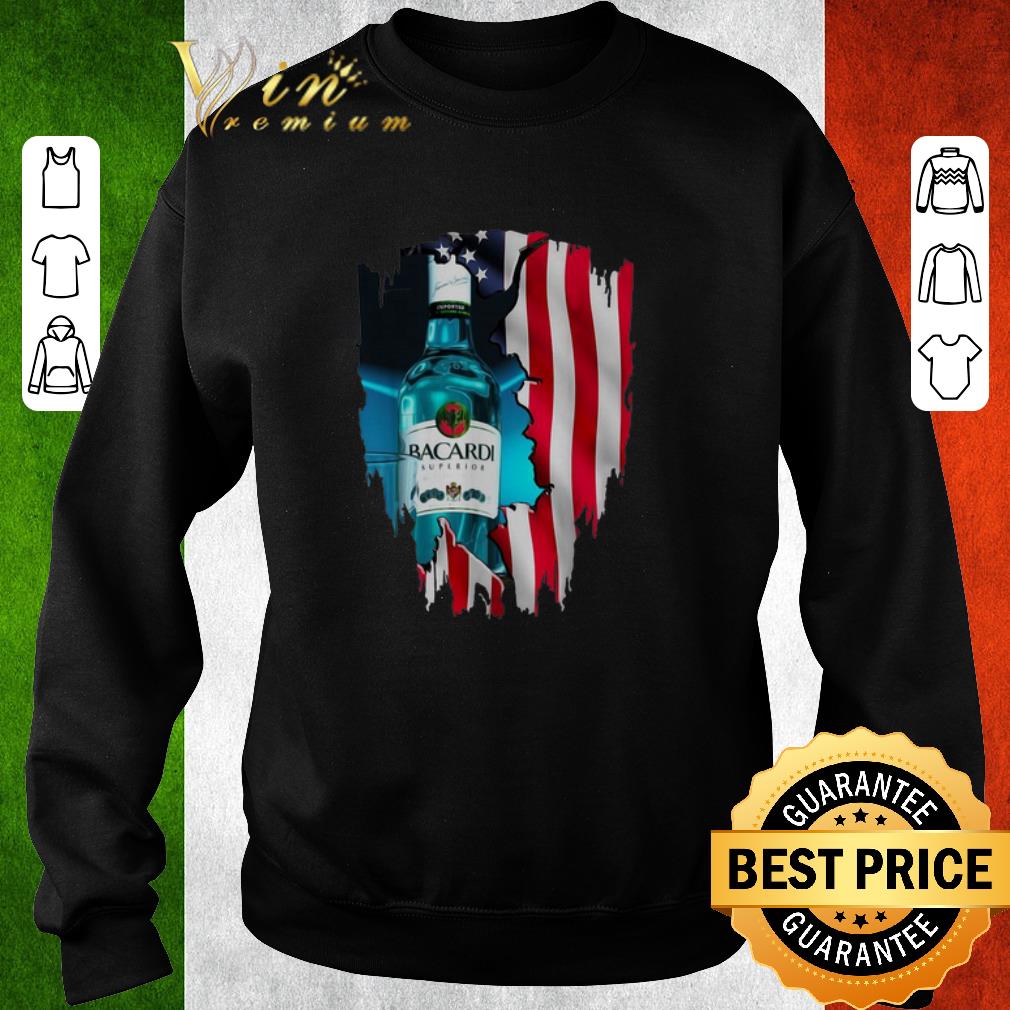 Official American flag Bacardi Superior 4th Of July independence day shirt