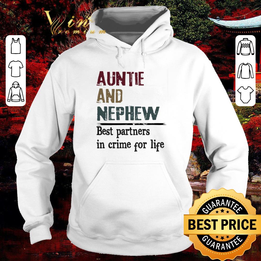 Official Auntie And Nephew Best partners in crime for life vintage shirt