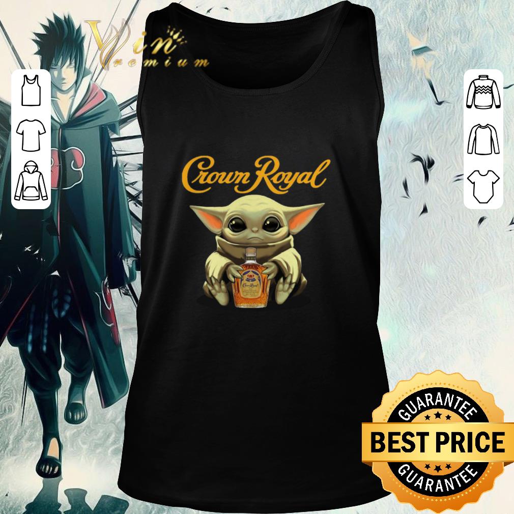 Official Baby Yoda hug Crown Royal Star Wars Mandalorian shirt 1 Official Baby Yoda hug Crown Royal Star Wars Mandalorian shirt 2
