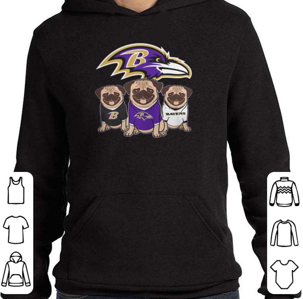 Official Baltimore Ravens Pugs shirt