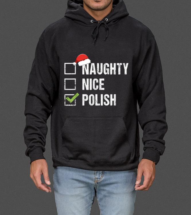 Official Naughty Nice Polish Santa Hat Poland Christmas Gift sweater