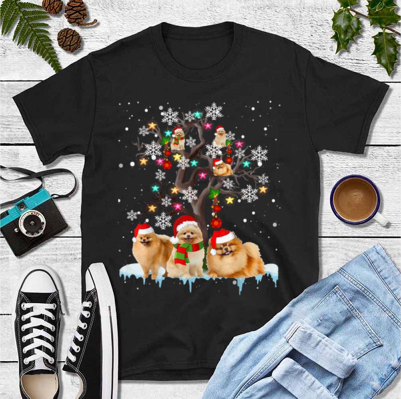 Official Pomeranian Christmas Tree Dog Lovers Chirstmas shirt