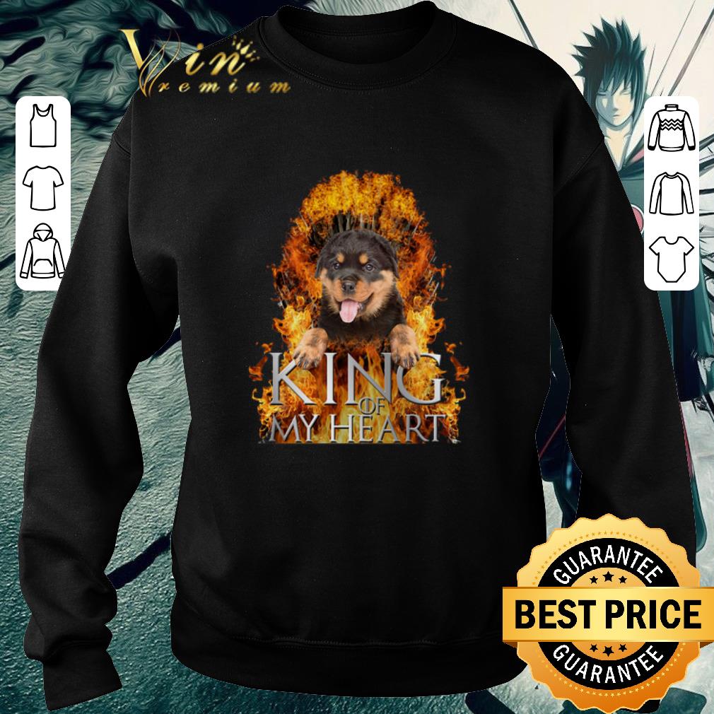 Official Rottweiler King of my heart Game Of Thrones shirt