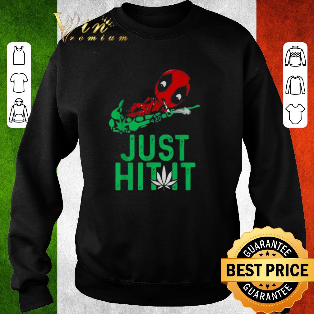 Original Cannabis Deadpool just hit it weed shirt 5 Original Cannabis Deadpool just hit it weed shirt
