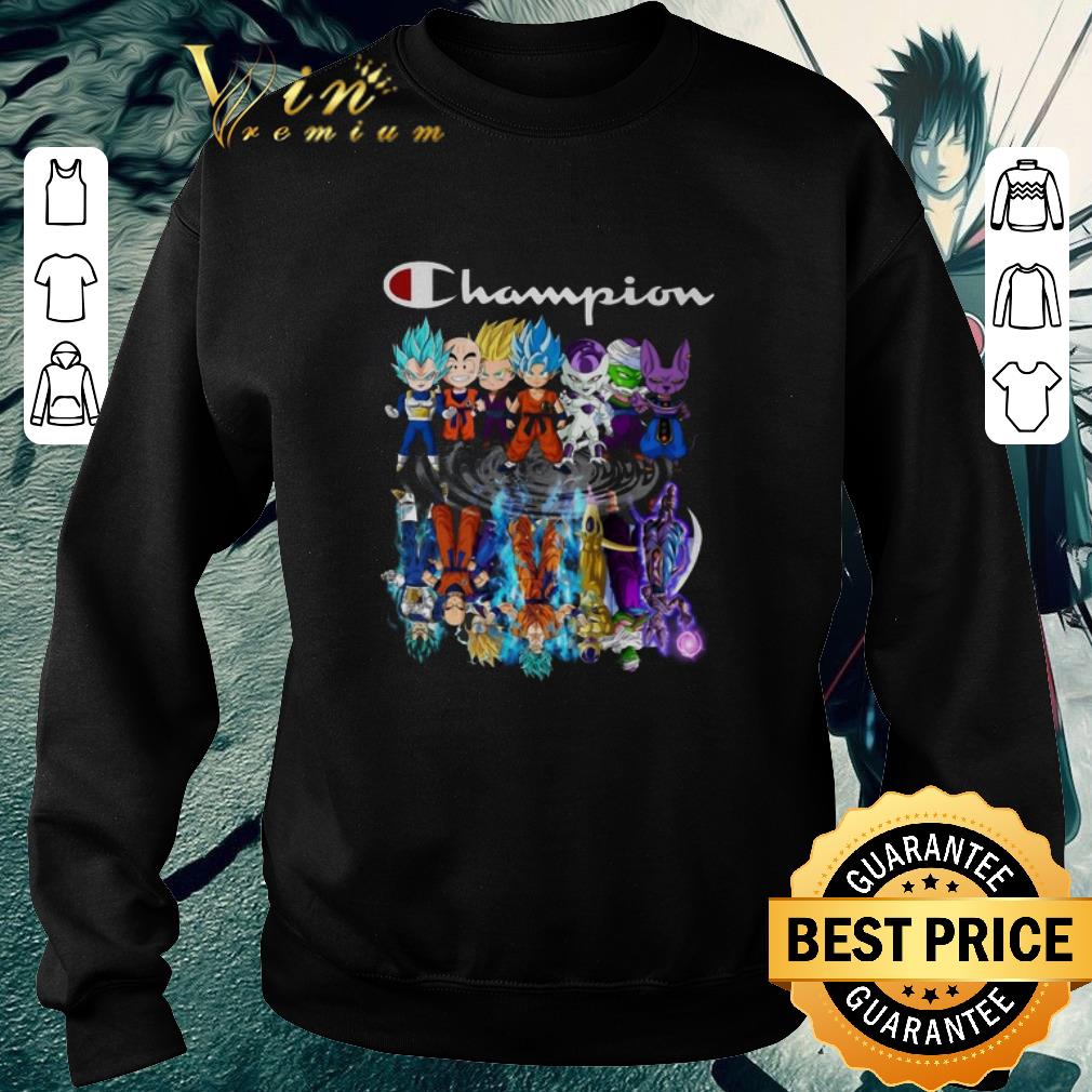 Original Champion Dragon ball characters chibi reflection water mirror shirt 5 Original Champion Dragon ball characters chibi reflection water mirror shirt
