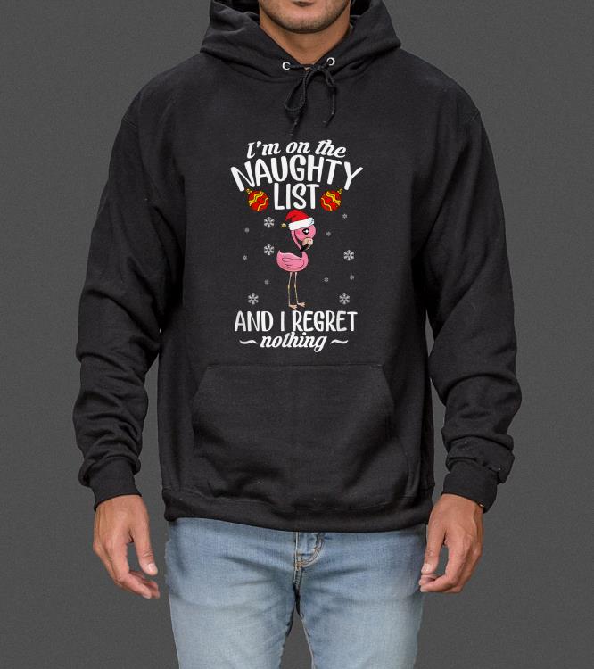 Original I'm On The Naughty List Funny Flamingo Lover Christmas sweater