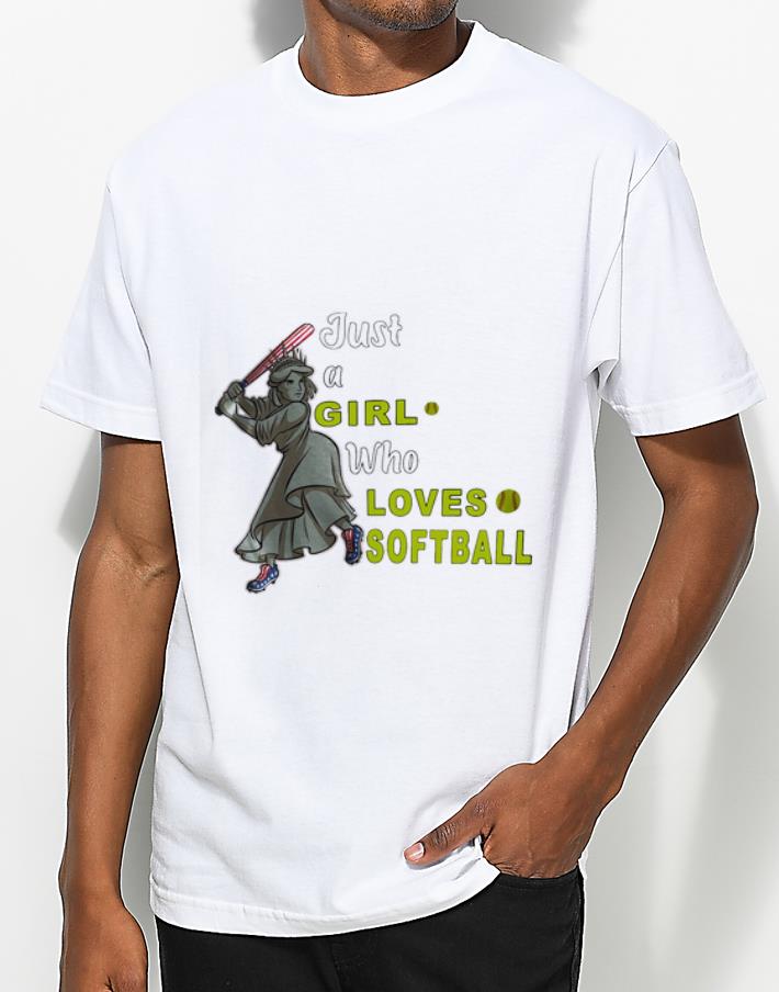 Original Just A Girl Who Loves Softball shirt