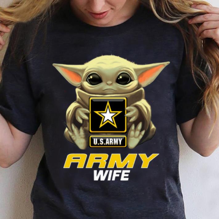Premium Army Wife Baby Yoda Hug U.S.ARMY shirt 2 Premium Army Wife Baby Yoda Hug U.S.ARMY shirt 3