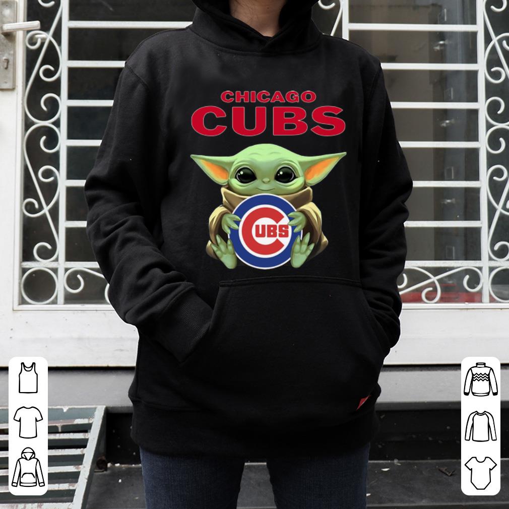 Premium Baby Yoda Hug Chicago CUBS MLB shirt