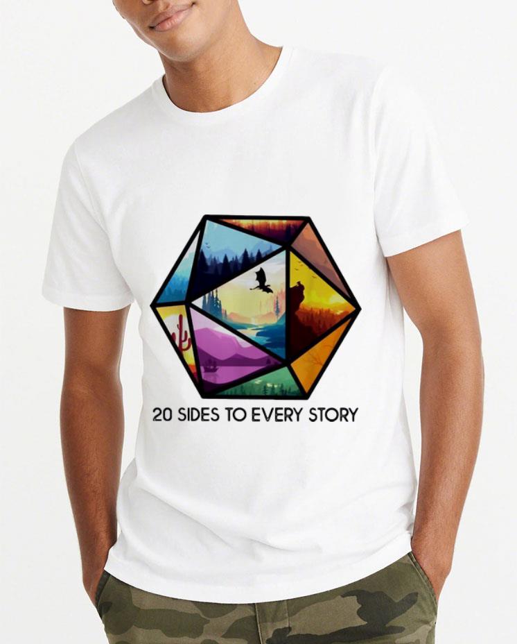 Premium Dungeons And Dinosaurs 20 Sides To Every Story shirt