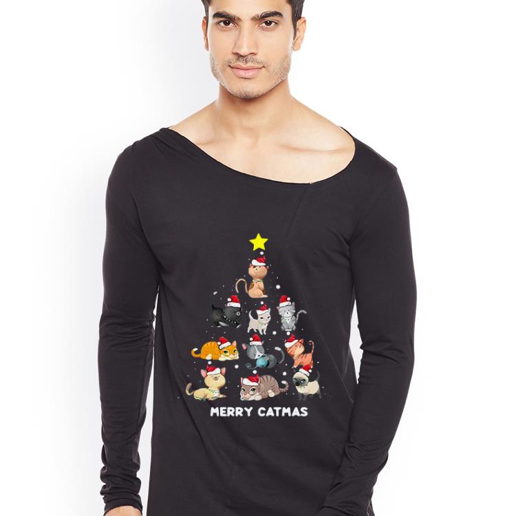Premium Merry Catmas Christmas Tree shirt