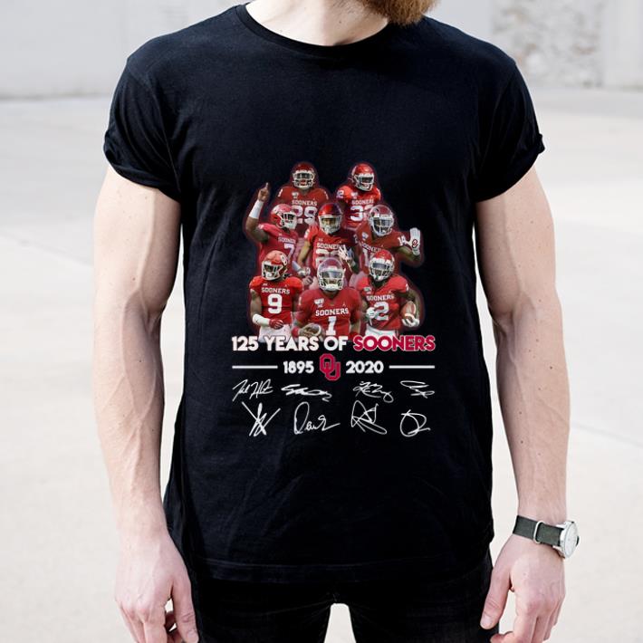 Pretty 125 Years of Sooners 1895 2020 Players signatures shirt