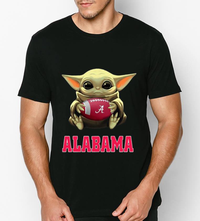 Pretty Football Baby Yoda Alabama Crimson Tide shirt