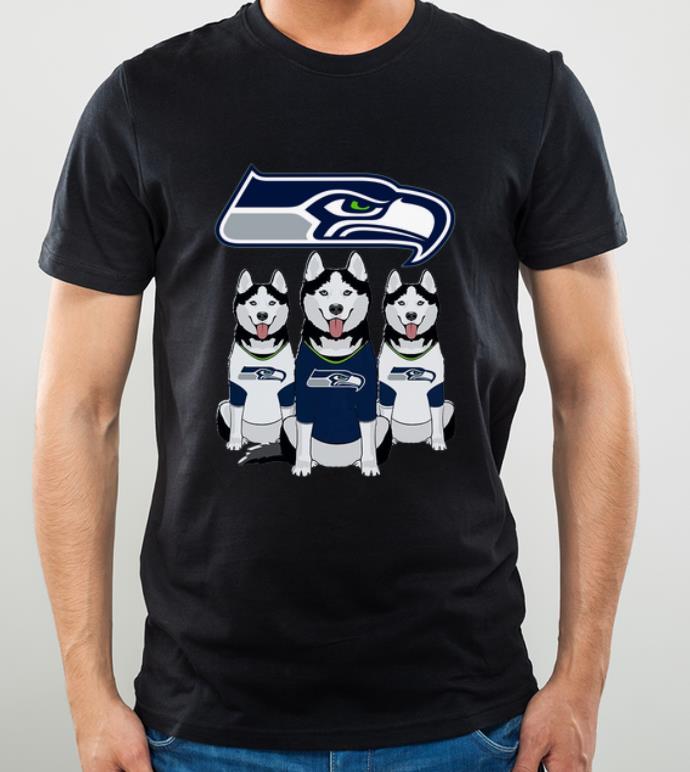 Pretty Husky Seattle Seahawks And Dog Lovers shirt