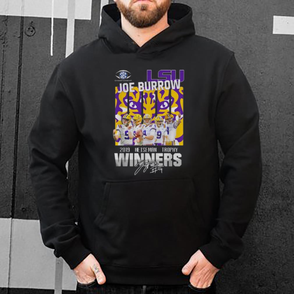 Pretty LSU Joe Burrow 2019 Heisman Trophy Winners Signature shirt