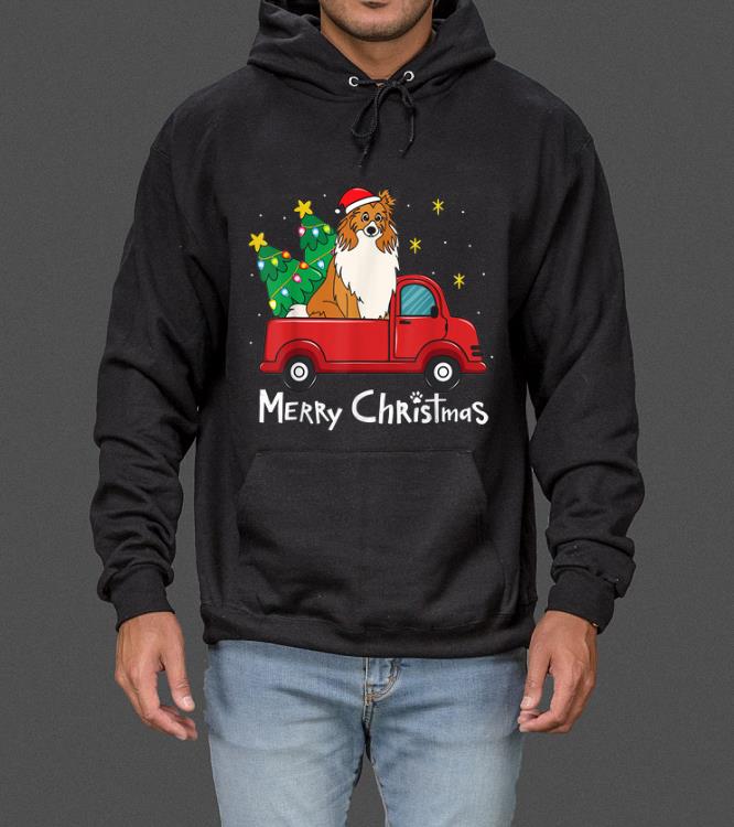 Pretty Rough Collie Christmas Truck Tree Dog Mom Xmas Dog Gift sweater