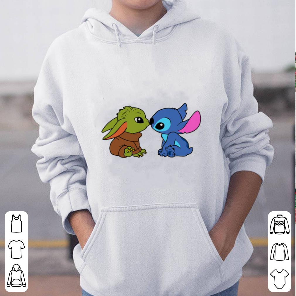 Top Baby Yoda And Baby Stitch shirt