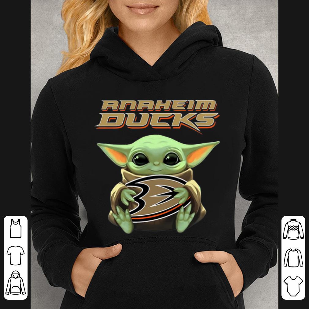 Top Baby Yoda Hug Anaheim Ducks NHL shirt