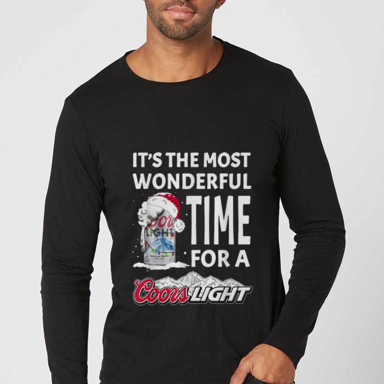 Top It's The Most Wonderful Time For A Coors Light Christmas shirt