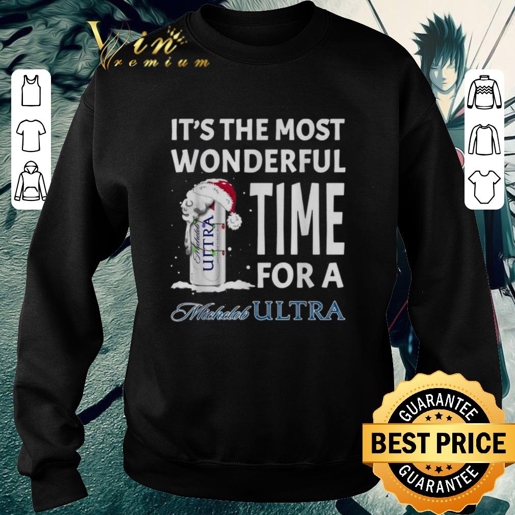 Top It's the most wonderful time for a Michelob Ultra Christmas shirt