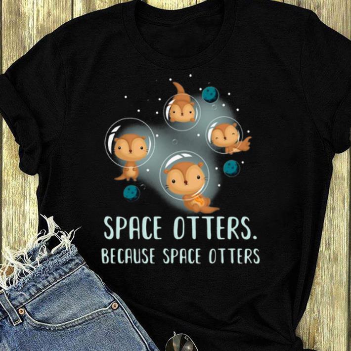 Top Space Otters Because Space Otters shirt