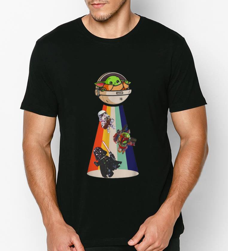 Top Star Wars Baby Yoda Darth Vader UFO shirt