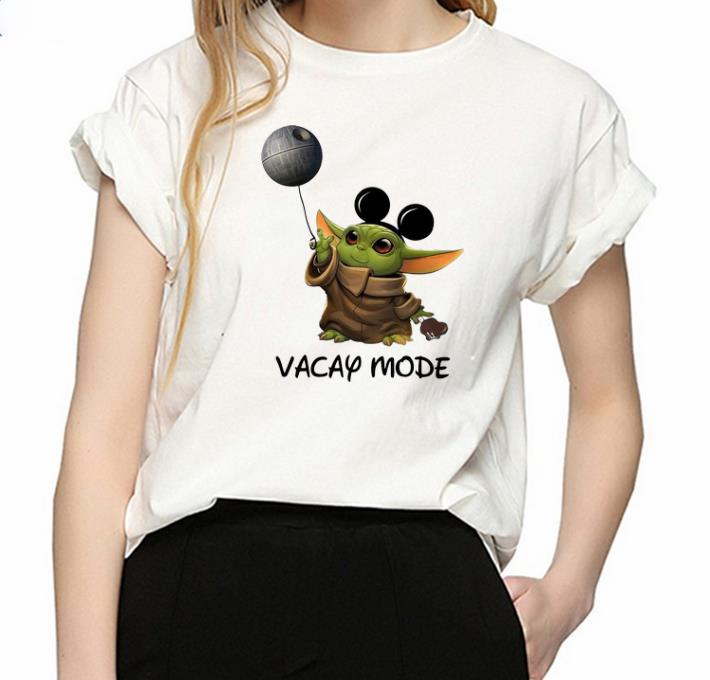 Top Star Wars Baby Yoda Mickey Mouse Vacay Mode shirt 2 Top Star Wars Baby Yoda Mickey Mouse Vacay Mode shirt 3