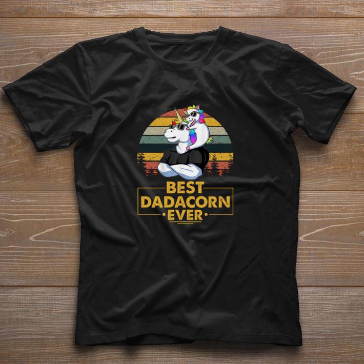 Unicorn best dadacorn ever vintage shirt 1