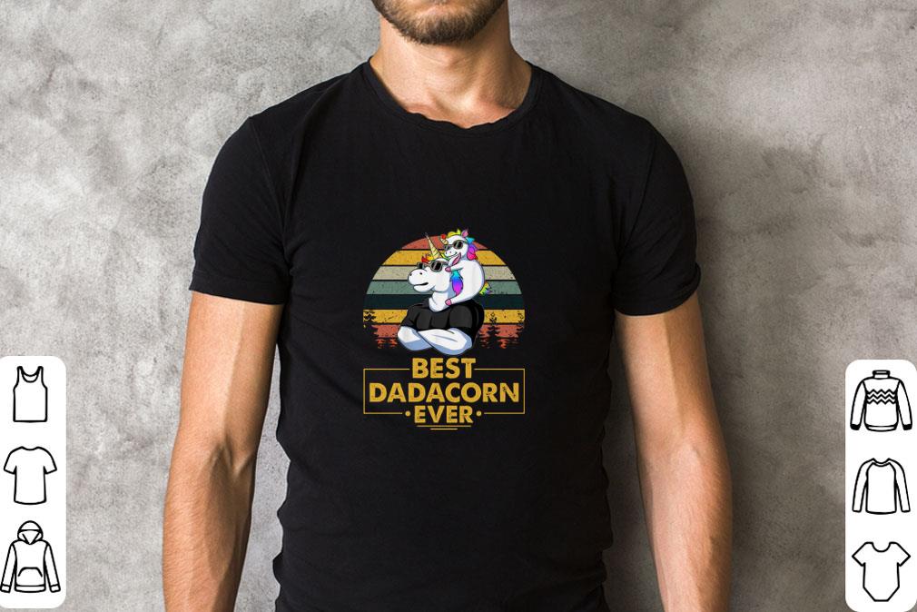 Unicorn best dadacorn ever vintage shirt 2