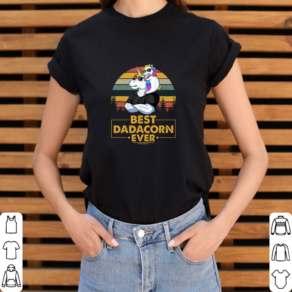 Unicorn best dadacorn ever vintage shirt 3