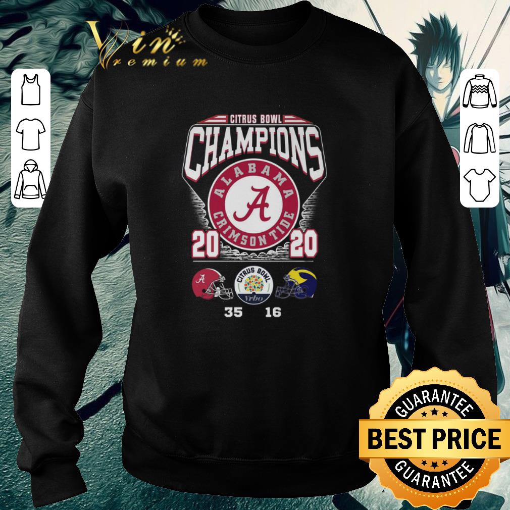 Awesome 2020 Citrus Bowl Champions Alabama Crimson Tide 35 16 shirt